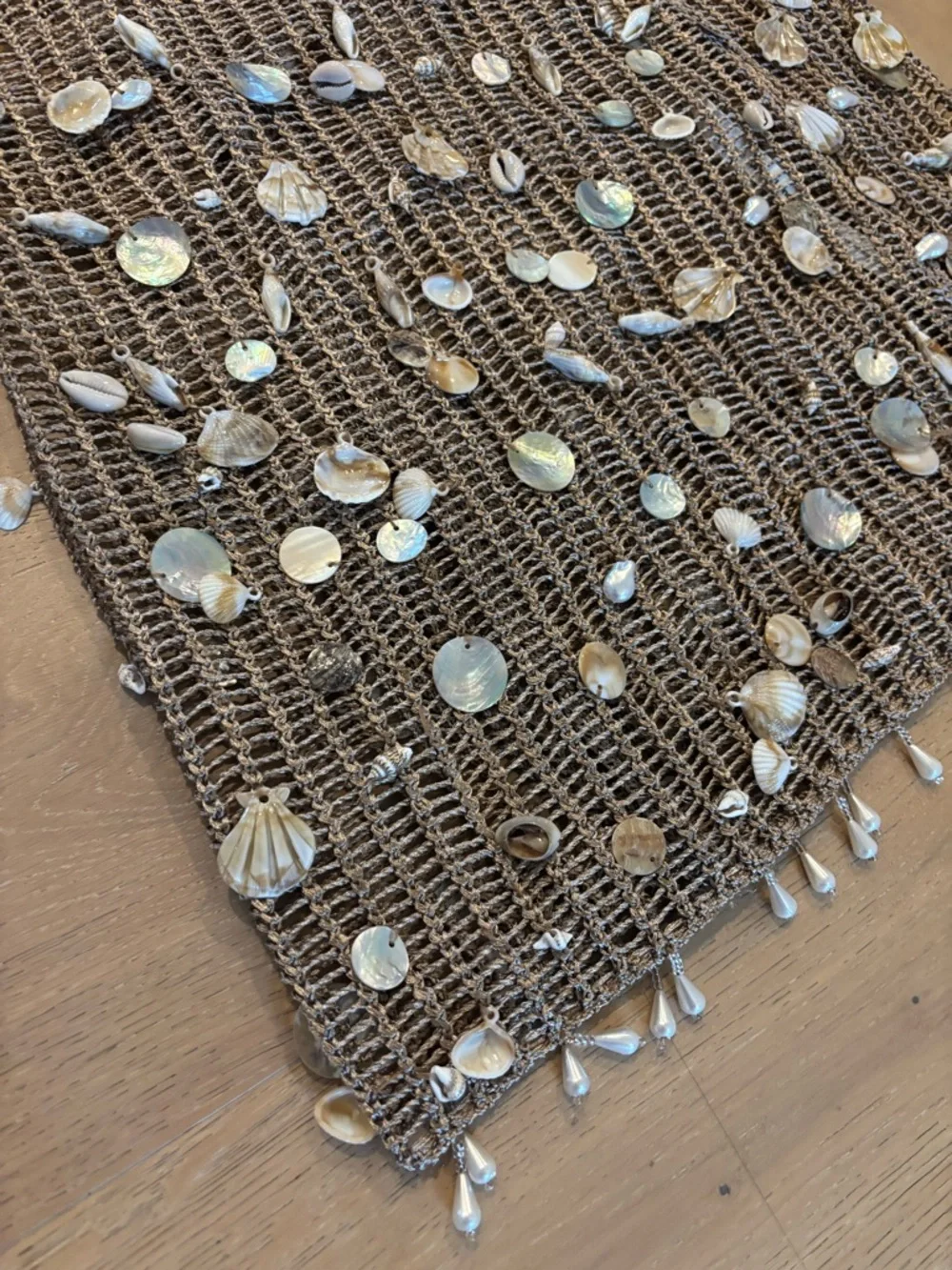 Jaded London Shells Vida Backless Crochet Maxi Dress Metallic Open Back Small - Picture 8 of 15